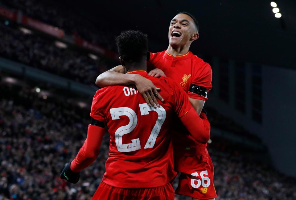 Liverpool defender Trent Alexander-Arnold makes the list