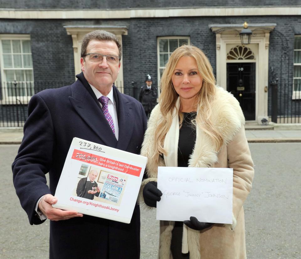  RAF veteran John Nichol, pictured with Carol Vorderman, found e-blueys an important link to home