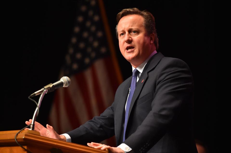  David Cameron made a joke about Donald Trump in a speech