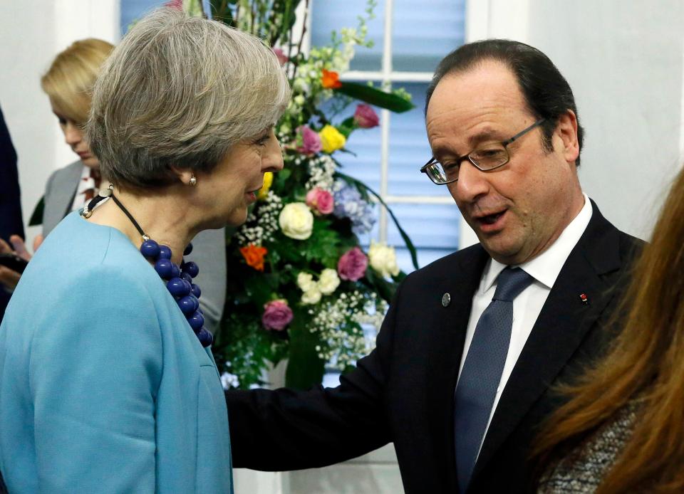  Francois Hollande becomes second EU leader to snub Theresa May