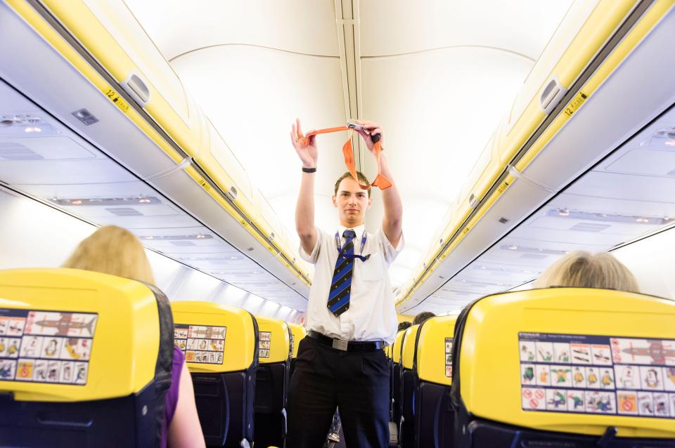  The oxygen masks are there in case the cabin pressure drops