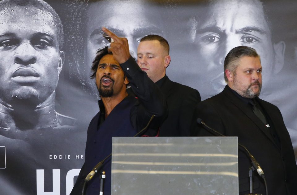  David Haye called the Liverpool supporters of Tony Bellew f*****g r****ds during a heated press conference