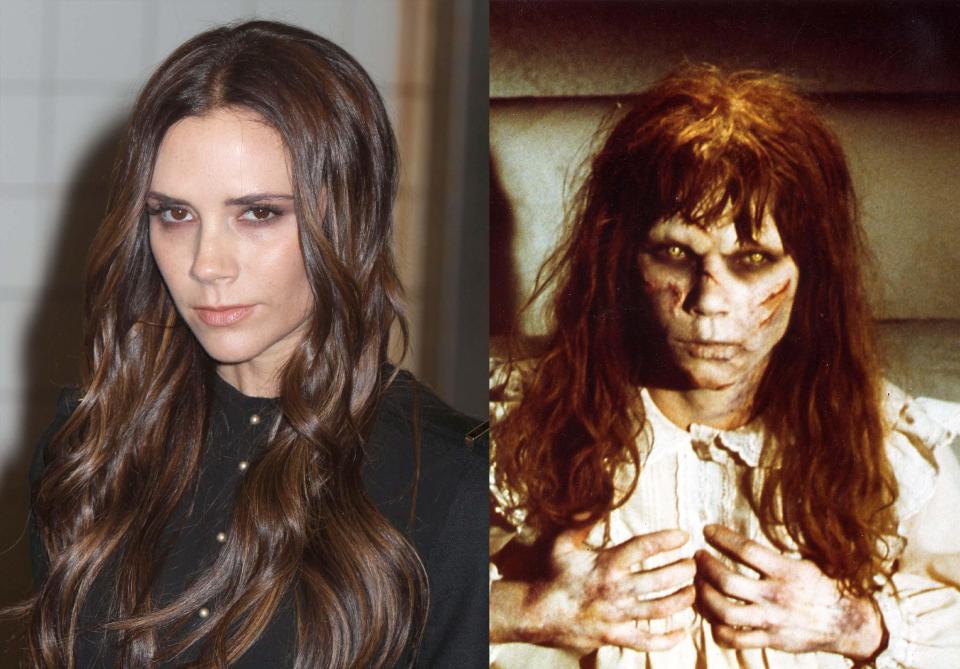  Look-a-spice... Victoria Beckham and possessed girl from the Exorcist