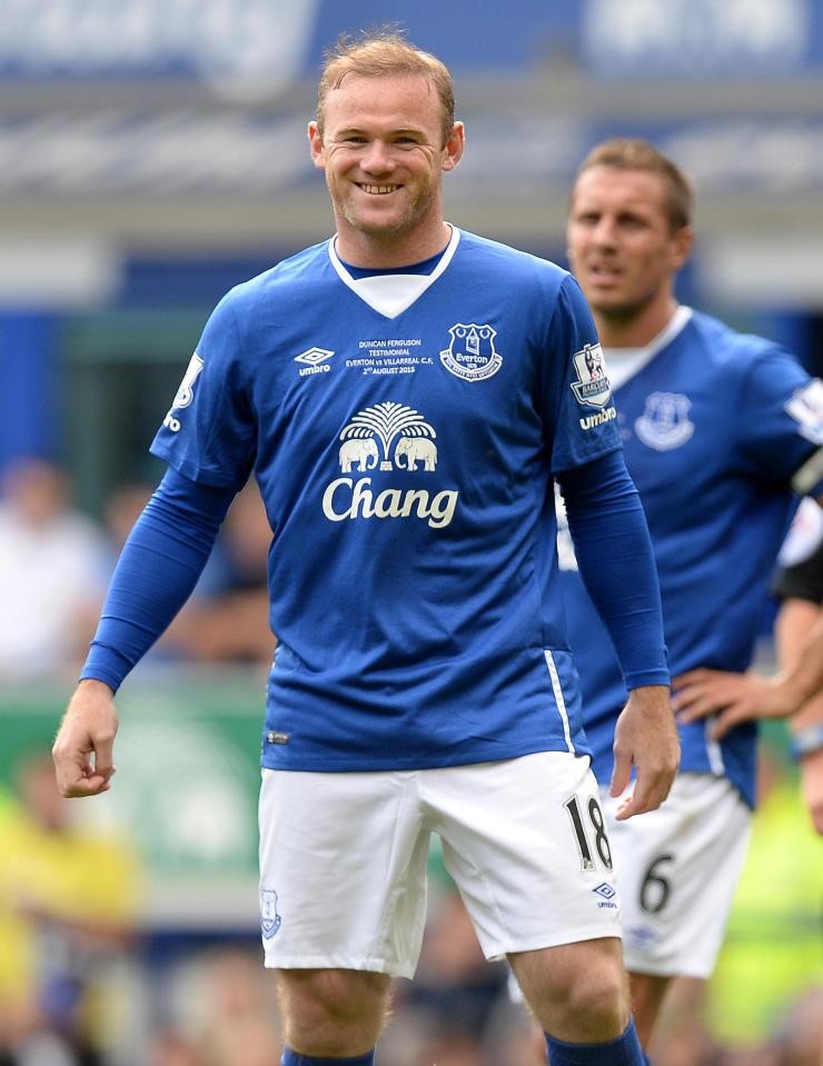  Wayne Rooney last appeared in an Everton shirt when he played in Duncan Ferguson's testimonial in 2015