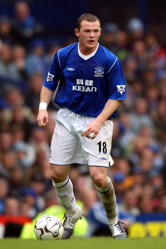  Wayne Rooney burst onto the scene at Everton as a teenager before a mega-money move to Manchester United