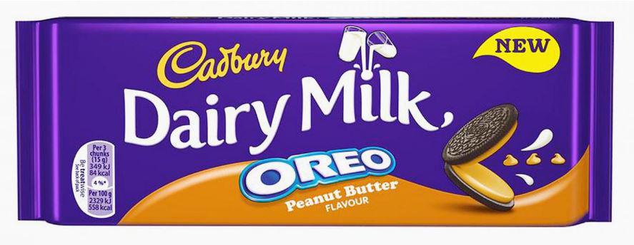  Cadbury has added to its vast range with the addition of an Oreo Peanut Butter bar