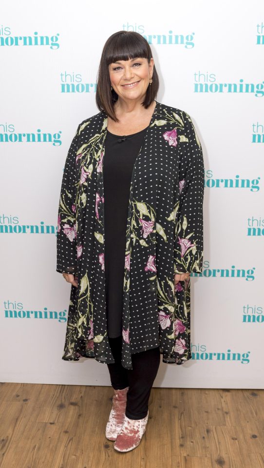  She showed off her seven and half stone weight loss in a chic black and floral number