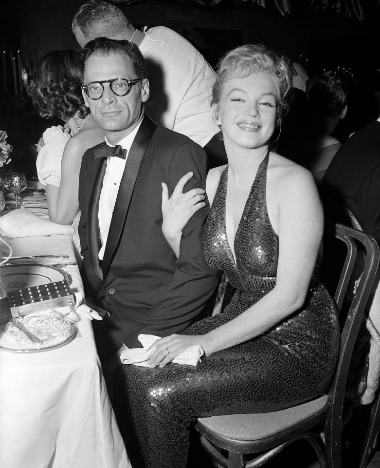  Actress Marilyn Monroe and playwright Arthur Miller pictured at a charity event at the iconic hotel