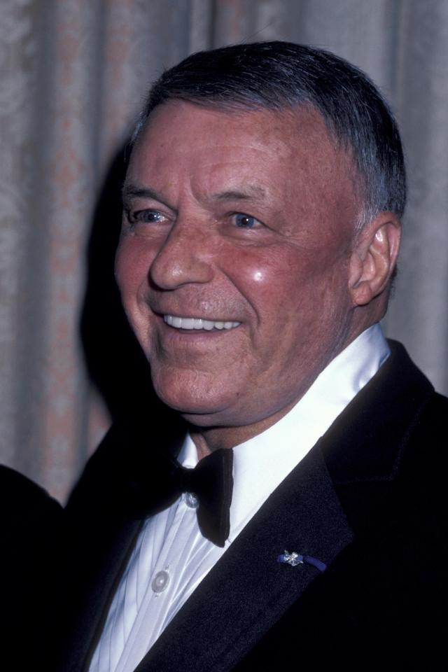  Singer Frank Sinatra pictured at the B'nai B'rith International Awards Dinner in 1986