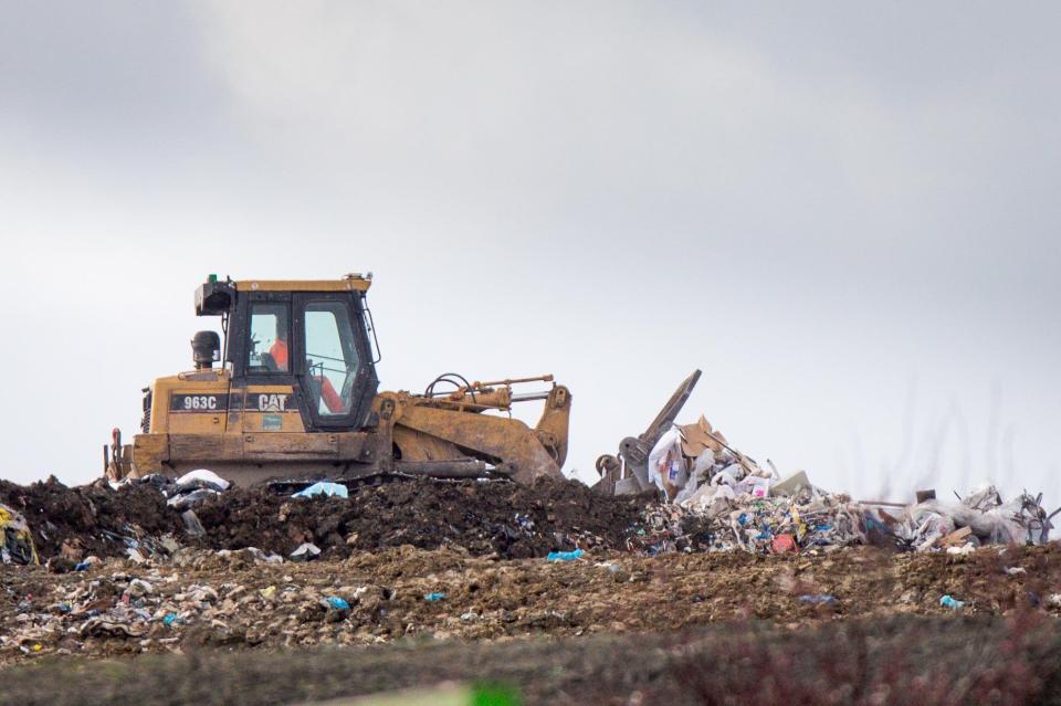  About 8,000 tonnes of waste must be cleared before the police investigation, thought to last about seven days, can take place