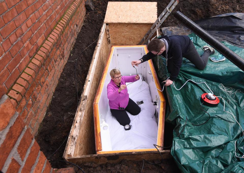 John is being buried under the streets of Belfast