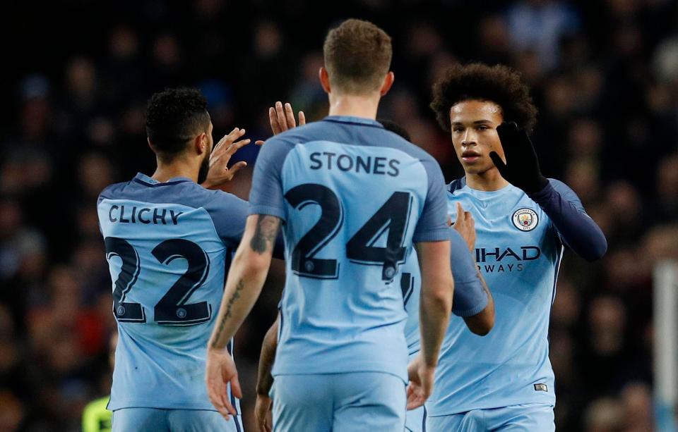 Leroy Sane was among the scorers as Manchester City fought back from going behind to defeat Huddersfield