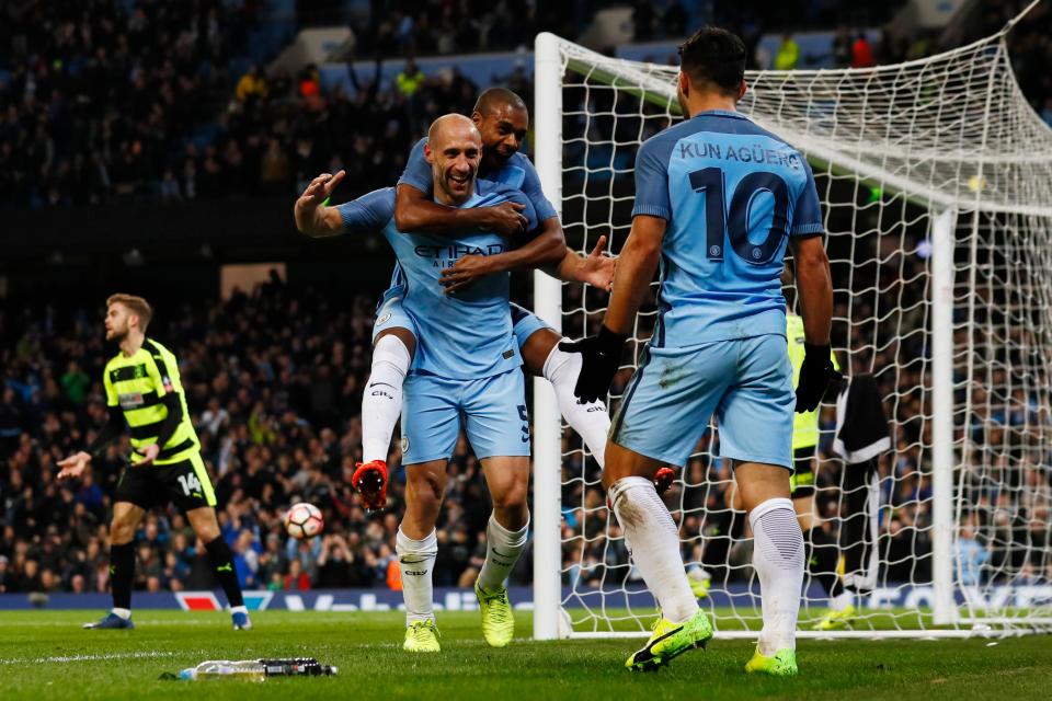 Zabaleta finished from close-range after a pass from Sergio Aguero