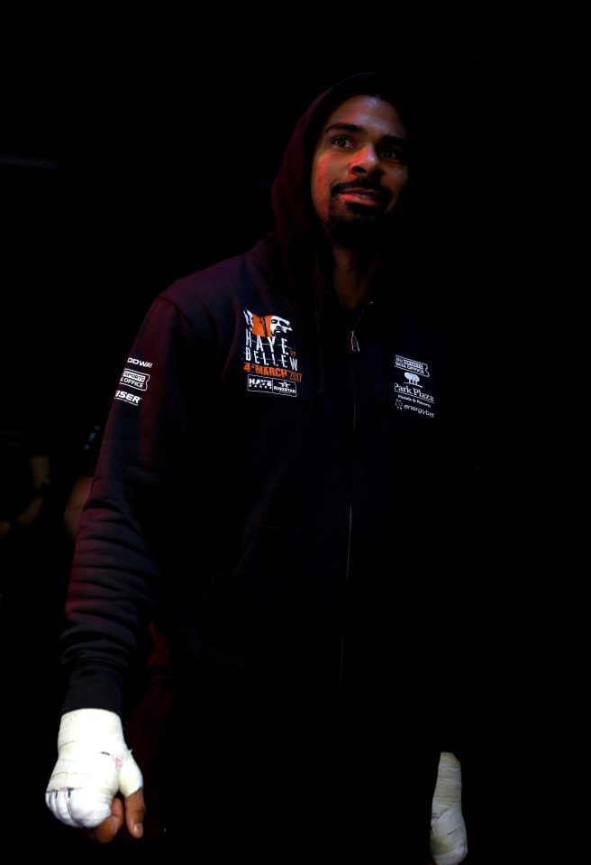  David Haye arrives for his open workout