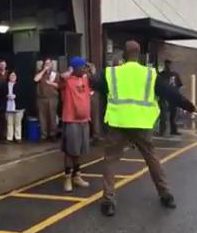  An emotional moment was caught on camera as employees at an Alabama UPS