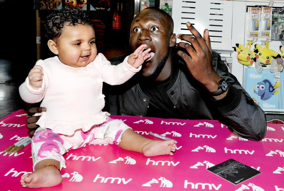  Stormzy was keen to greet some of his youngest fans