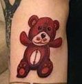  THE cute inking of a teddy bear, just below his family tree tattoo, is a nod to Ed’s childhood nickname “Teddy”.