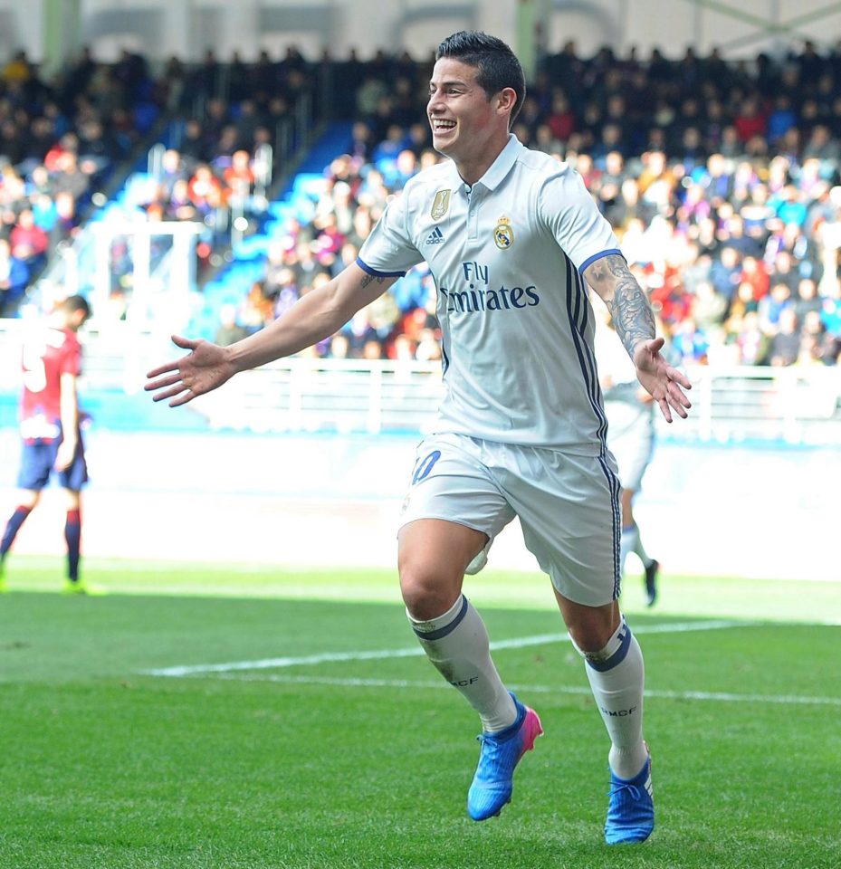 James Rodriguez joined Real Madrid in 2014 but has struggled to convince Zinedine Zidane