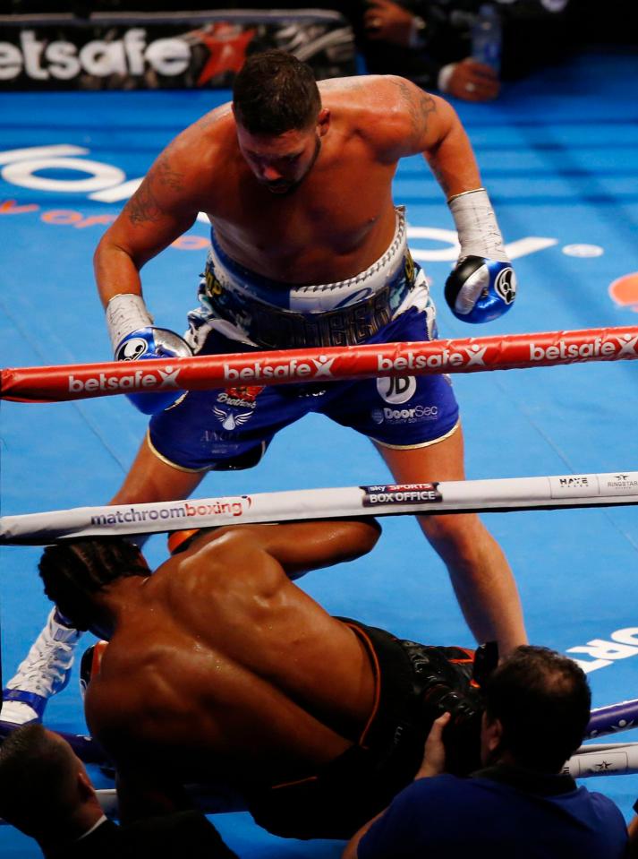  Bellew claimed victory after stopper Haye in the 11th round