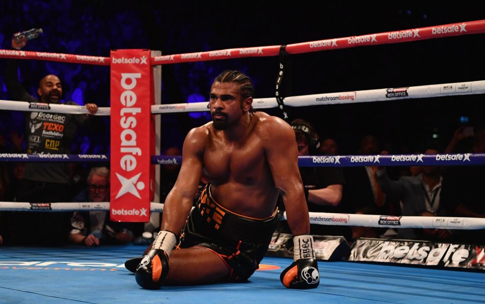  Haye was eventually brought down by an Achilles injury