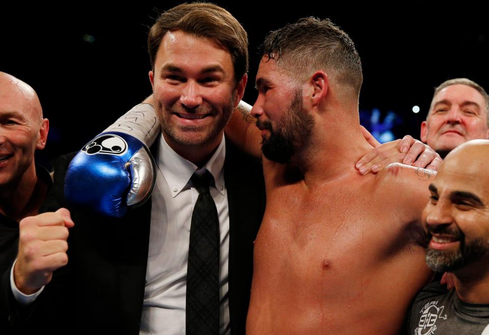  Tony Bellew will fight again this year, according to his promoter Eddie Hearn