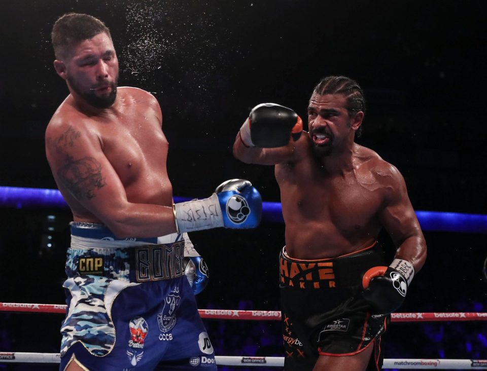  Bellew took some big punches from Haye early on