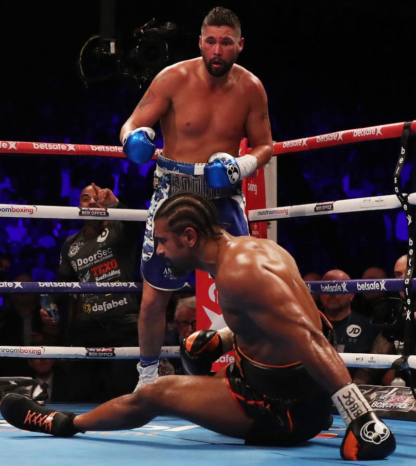  It was a real struggle for Haye from the sixth round onwards