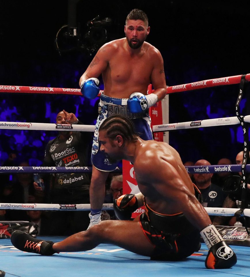  David Hayes challenge came unstuck against Tony Bellew when his Achilles snapped