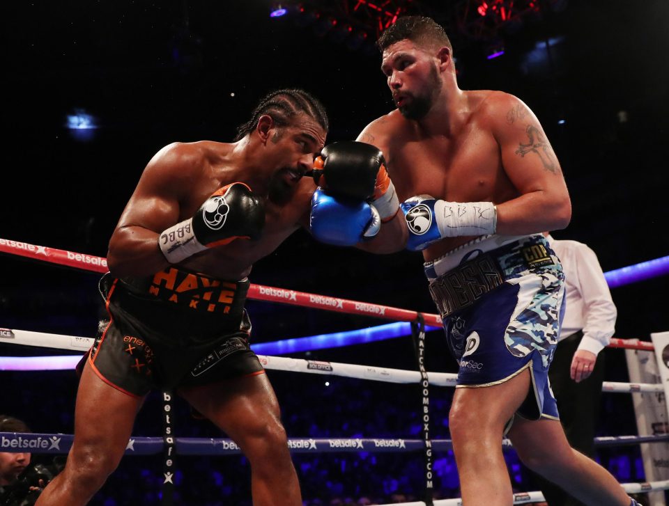  Tony Bellew beat David Haye via 11th round TKO