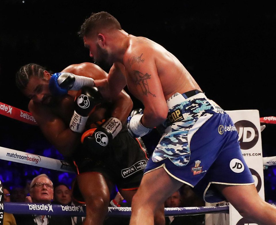  Tony Bellew stopped David Haye in the 11th round of their clash at the O2 Arena