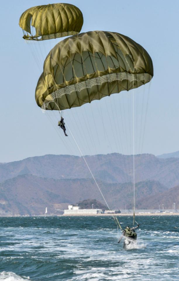  South Korean troops have been taking part in drills with their US counterparts