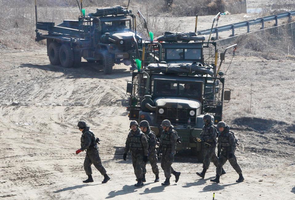  South Korea has been conducting annual war games along with US troops