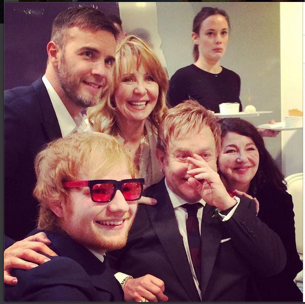  Gary Barlow, Lulu, Kate Bush and Ed all attended Elton John's wedding