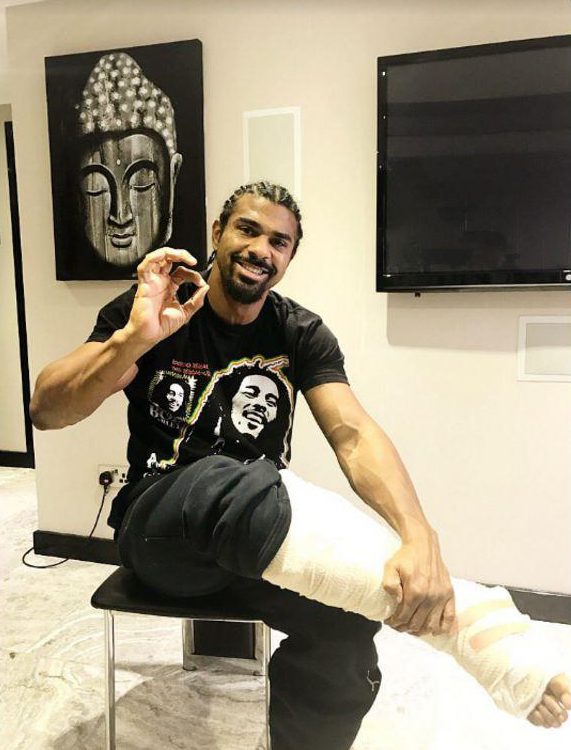  Haye was forced to have an operation on an injured Achilles and could now face a fine