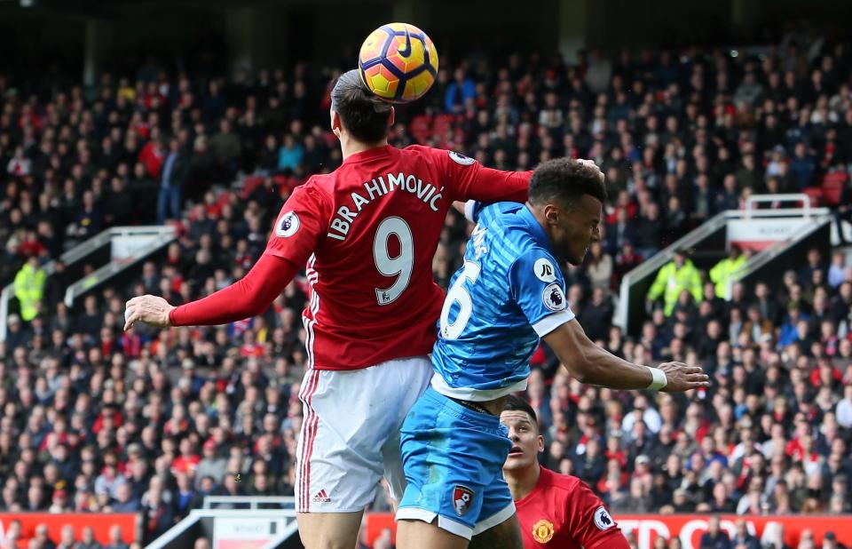  Zlatan Ibrahimovic has been charged for violent conduct for elbowing Tyrone Mings