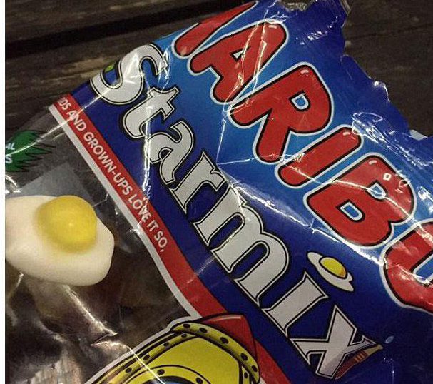  A man sparked controversy on social media when he claimed the Haribo eggs were really UFOs