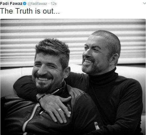  George’s on-off boyfriend Fadi Fawaz sent a tweet aimed at fans who had quizzed him over the death