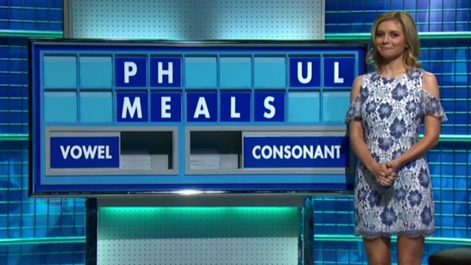  Rachel Riley had to unveil a very rude word... can you guess it?