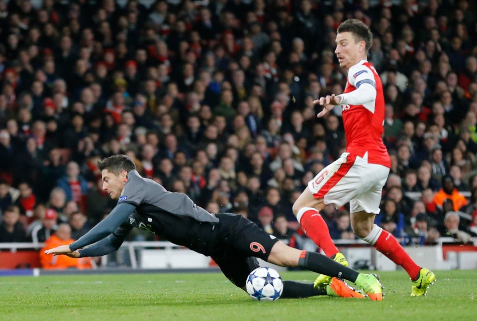 Things got bad in the second half when Laurent Koscielny gave away a penalty