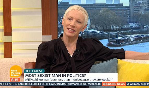  Singer Annie Lennox agreed and said it was not her view of Feminism either