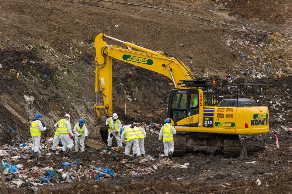  They have already waded through 60 tonnes of waste but it could take up to 10 weeks to finish the job