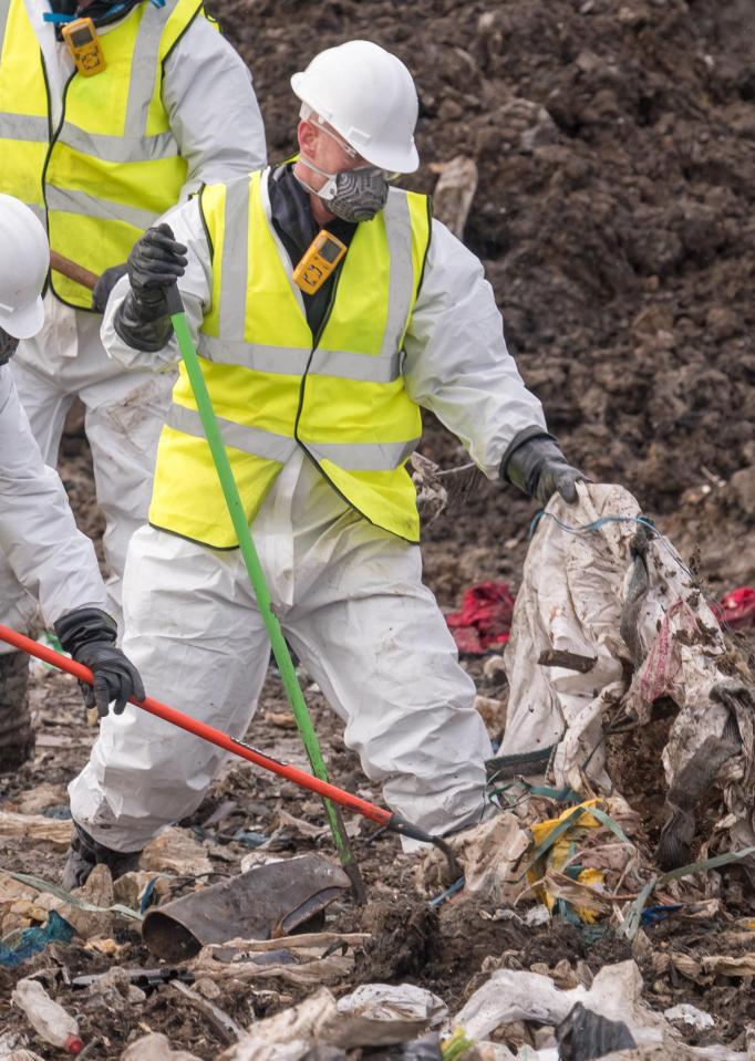  It could take up to 10 weeks to scour the entire landfill