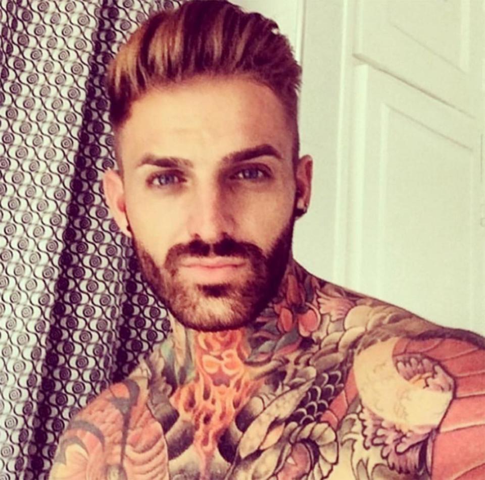  Aaron Chalmers is no stranger to tattoos – he’s pretty much covered head to toe in them