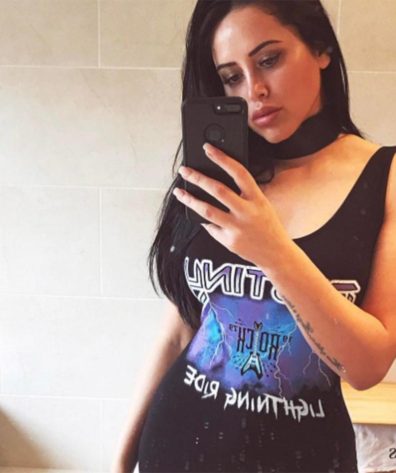  Marnie Simpson has a design doodled down her right arm