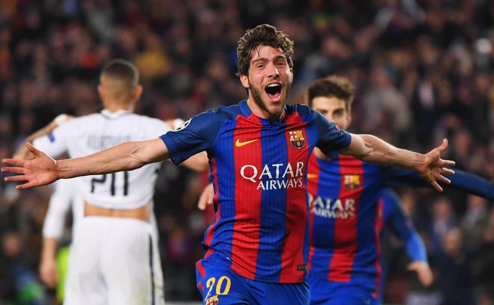 Sergi Roberto scored a 95th-minute winner to seal the historic win for Barcelona