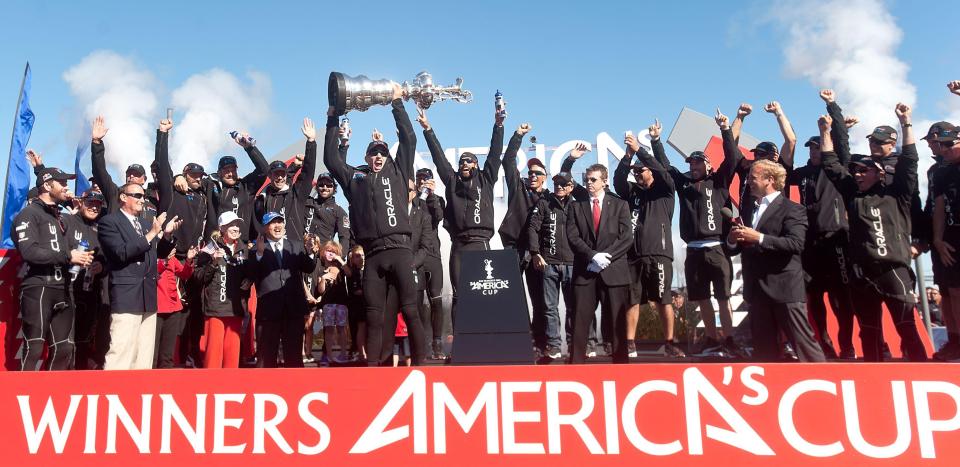  Team Oracle USA won the 2013 event after coming from 8-1 down to win 9-8