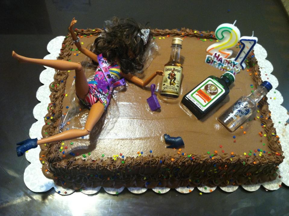  This boozy Barbie cake was made for a wild 21st birthday