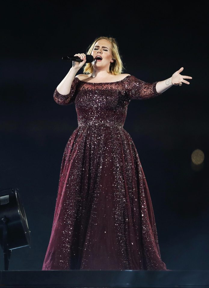  Someone like you . . . Adele admits she is 'drenched in sweat' while performing on her world tour