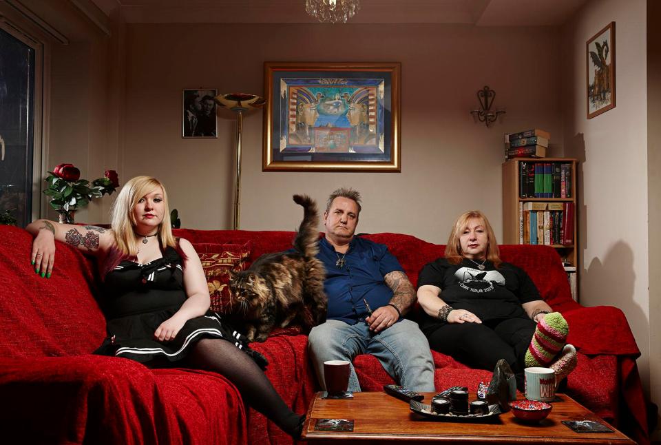  A spokesman for the broadcaster confirmed that it will not be discussed on the show tonight. Pictured Gogglebox cast Ralf with wife Viv and daughter Eve