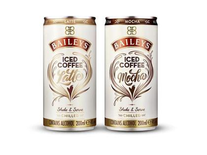  The 200ml cans come in two flavours - Baileys Iced Coffee Latte and Baileys Iced Coffee Mocha